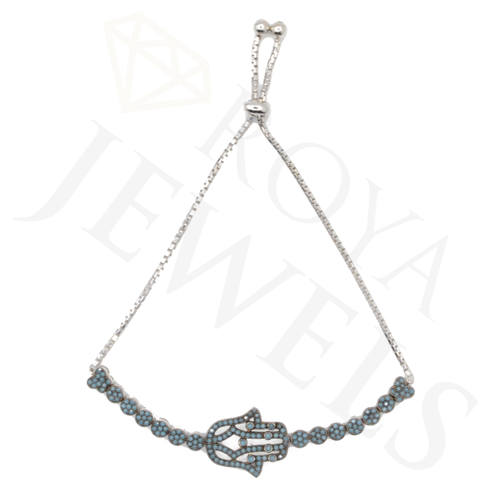 Hamsa Silver Bracelet Roya Jewels