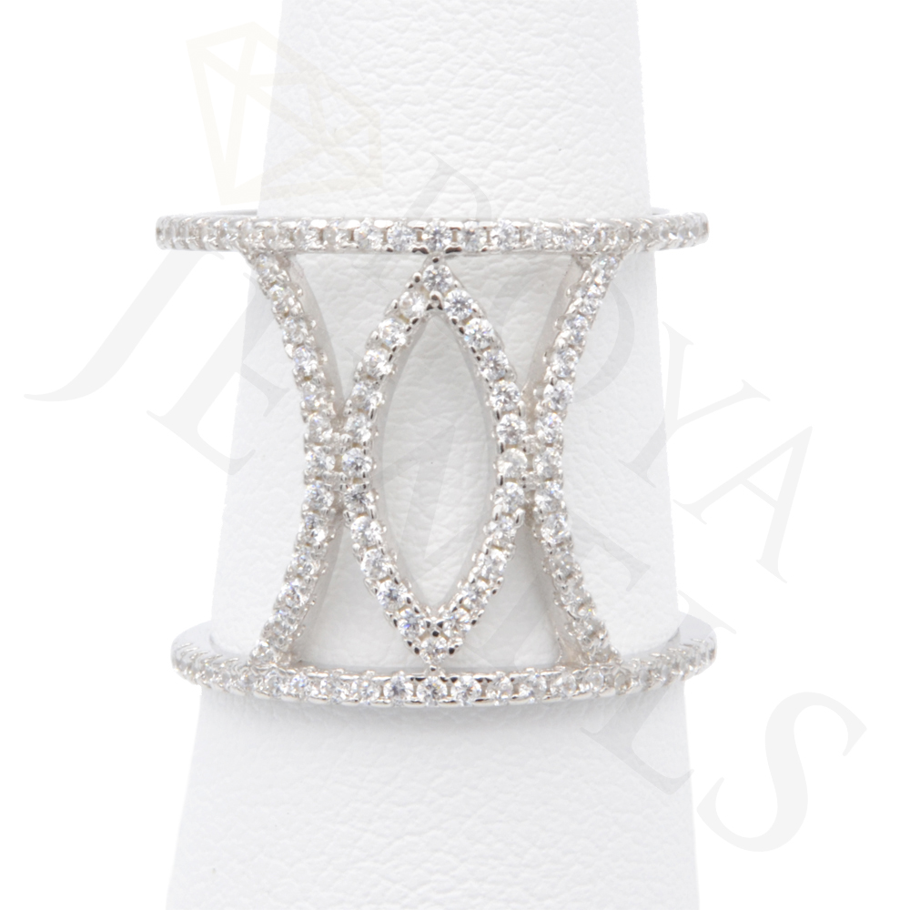 Open Marquise Ring Silver Ring Roya Jewels